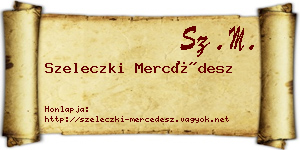 Szeleczki Mercédesz névjegykártya